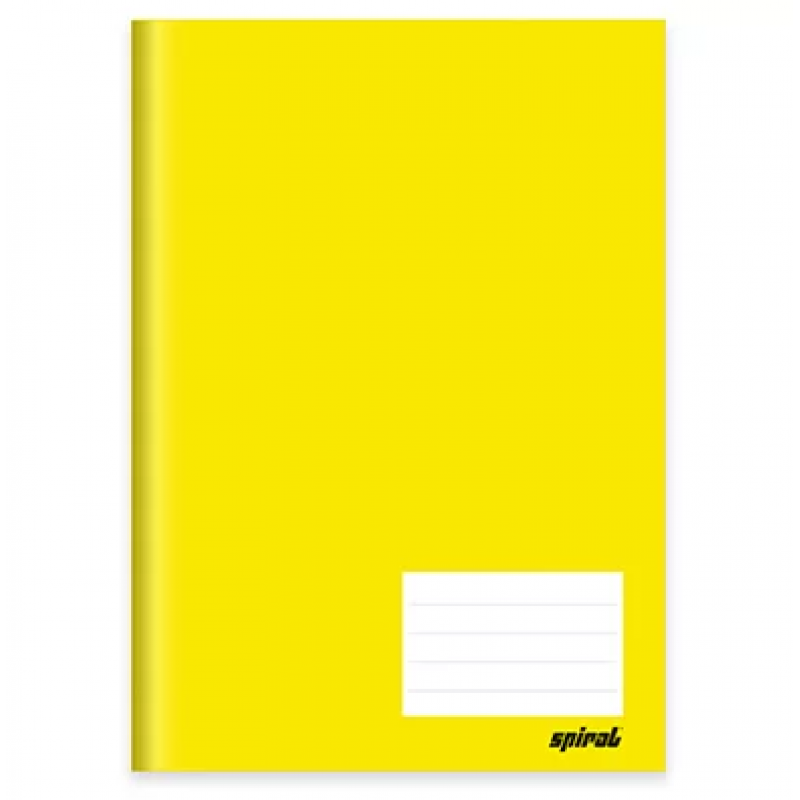 CADERNO BROCHURAO CD 96FLS AMARELO (SPIRAL)